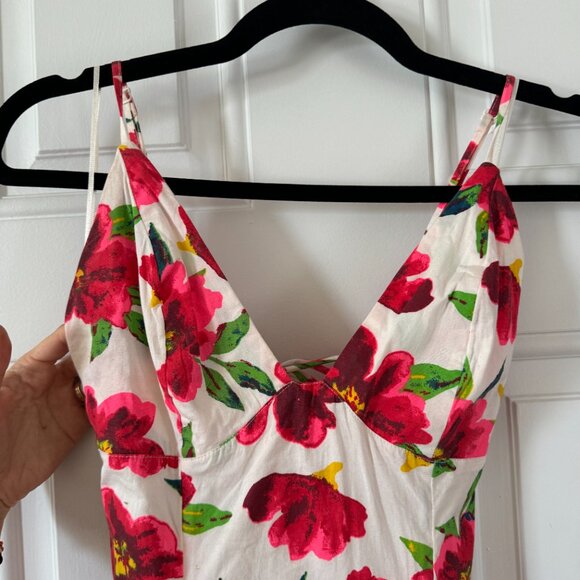 NWT Free People Finer Things Printed Midi Dress - XS - Picture 6 of 10